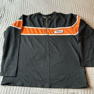 Men’s Harley Davidson Racing shirt, 1/4 zip, XL